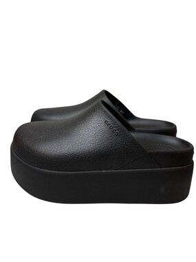 Crocs Dylan Black Platform Clogs Lightweight Slip On Size 5